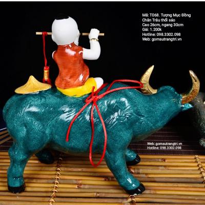 Tượng Mục Đồng Chăn Trâu Thổi Sáo
